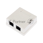 Рoзетка компьютерная внешняя Rexant 2-порта RJ-45 (8P8C), UTP неэкранированная, категория 6