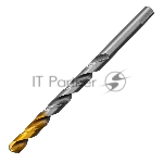 Сверло спиральное по металлу 11 х 195 мм, Р6М5, Golden Tip, удлиненное Denzel