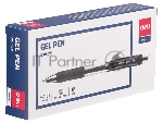Ручка гелевая Deli EQ10420 авт. 0.5мм резиновая манжета прозрачный черные чернила
