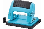 Дырокол Kw-Trio 09165BLUE, до 20 листов, металл синий, отверстий: 2, с линейкой