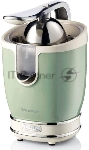 Соковыжималка Ariete 0413/04 Vintage зелёный, цитрусовая, 85 Вт, 600 мл, механическое