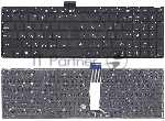 Клавиатура для ноутбука Asus X502 X502CA X502C черная (плоский Enter)