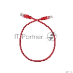 Патчкорд литой Aopen/Qust UTP кат.5е 0,5м красный <ANP511_0.5M_R>