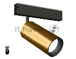 Управляемый светодиодный светильник для шинопровода Magnetic Ambrella light GL1233 GD золото IP20 24W 3000K-6400K 220V 36° D65*140 (Без ПДУ)