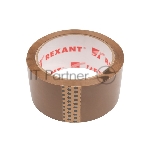 Скотч упаковочный Rexant 48 мм х 50 мкм, коричневый, рулон 66 м