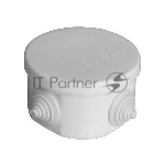 Коробка распр. ОП d75х45 4 выхода 4 гермоввода IP54 крышка защелкивающаяся сер. Epplast 240342