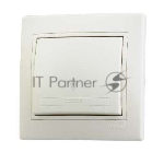 Выключатель проходной 1-кл. СП Мира 10А IP20 крем./крем. LEZARD 701-0303-105