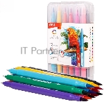 Фломастеры Deli EC151-12 Color Emotion 12 цветов, пластиковая коробка (12шт), вид 11