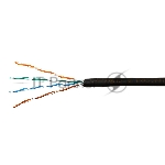 Кабель SkyNet Light UTP outdoor 4x2x0,46, медный, FLUKE TEST, кат.5e, однож., 305 м, box, черный