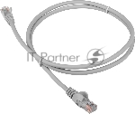 Патч-корд LANMASTER LSZH UTP cat.5e, 1.5 м, серый