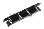 Лоток кабельный горизонтальный 19", черный (ГКО-Л-1-9005)