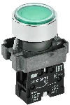 Кнопка IEK LA167-BAF31 d=22мм 1з зеленая