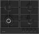 Газовая варочная поверхность Indesit THPM 642 WS/BL/I, черный