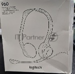 (Повреждённая упаковка) Гарнитура Logitech PC Headset 960 Stereo чёрный, проводная, USB