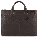 Сумка мужская Piquadro Black Square CA4021B3/TM, темно-коричневый, натур.кожа