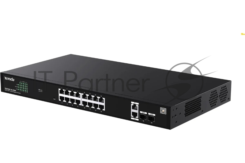 Коммутатор Tenda TEG2220P-16-250W, 16×1 Гбит/с PoE + 2×1 Гбит/с Uplink + 2×1 Гбит/с SFP, управляемый