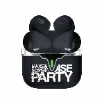 Наушники TWS QUMO LiFE "Party" BT 0101 черный, вкладыши, Bluetooth, сенсорное управление, до 4 ч