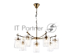 Люстра Ambrella light LH56033/7+1 BS/CL латунь/прозрачный E14*8 max 40W D790*1200