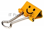 Зажимы Deli 8487 smile 19 мм ассорти (упаковка: 40 шт) пластиковая туба, вид 2