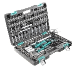 Набор инструментов Stels 141141/4'' 3/8'' 1/2'' cr-v s2 усиленный кейс 151 предм.