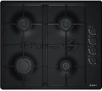 Газовая варочная поверхность Bosch PBP6C6K80Q, 4 конфорки, эмалированная сталь, 7400 Вт