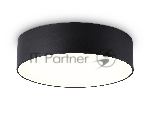 Потолочный светодиодный светильник Ambrella light FV5517 BK черный LED 18W 3000K D160*58 (Без ПДУ)