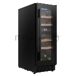 Винный шкаф Maunfeld MBWC-56D17 черный, 51 л, 2 отсека, 17 бут., класс G, вид 4