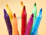 Фломастеры Deli EC172 Colorwow пулевидный пиш. наконечник Вентилируемый с блестками 12цв. (12шт.), вид 3