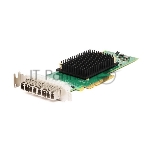 Emulex LPe31004-M6  bulk   Gen 6 (16GFC), 4-port,  16Gb/s, PCIe Gen3 x8, трансиверы установлены, LP+FH brackets, OEM