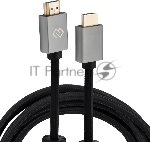 Кабель аудио-видео Digma HDMI (m)/HDMI (m) 5м. феррит.кольца позолоч.конт. черный (D-HDMI-2FF-V2.1-5M)