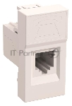 Розетка телефонная RJ-11 IEK (CKK-40D-RT1-K01) РКФ-10-00-П кат.3 (на 1 модуль) ПРАЙМЕР белая