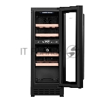 Винный шкаф Maunfeld MBWC-56D17 черный, 51 л, 2 отсека, 17 бут., класс G, вид 6