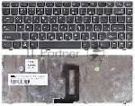Клавиатура для ноутбука Lenovo IdeaPad Z450 Z460 Z460A Z460G черная с серой рамкой