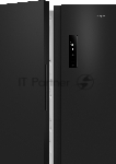 Холодильник Weissgauff WSBS 500 Inverter NoFrost Black двухкамерный 270/180л морозилка слева, No Frost, Side by Side, вид 2