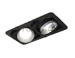 Комплект встраиваемого светильника Ambrella light XC7664023 SBK/MCH черный песок/хром матовый MR16 GU5.3 (C7664, N7033)