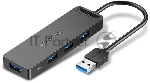 Концентратор Vention OTG USB 3.0 на 4 порта Черный - 1м.