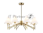 Люстра Ambrella light LH57135/8 BS/FR латунь/белый матовый E14/8 max 40W D800*650