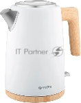 Чайник электрический Vitek VT-1154 1.7л. 2200Вт белый/дерево