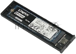 Внешний корпус SSD AgeStar 31UBVS6C NVMe/SATA алюминий черный M2 2280 м