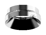 Насадка для корпуса светильника N7032 PSL серебро полированное D70*H27mm Out10mm MR16