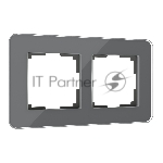 Рамка на 2 поста Elite (графит, стекло) W0022440