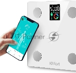 Весы напольные электронные Kitfort КТ-838, макс.180кг, белый, вид 8