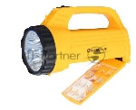 Фонарь акку. 220В желт., 9LED +12SMD LED, 2 реж, SLA, плас., коробка 12860 Ultraflash LED3819CSM