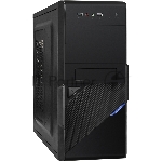 Компьютерный корпус ExeGate EX284018RUS Minitower BA-201 Black, mATX, (AA350, 80мм), 2*USB, Audio