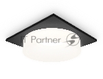Светильник Ambrella light TN1316 SBK/FR черный песок/белый матовый GU5.3 92*92*45