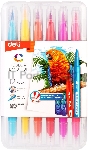 Фломастеры Deli EC151-12 Color Emotion 12 цветов, пластиковая коробка (12шт), вид 4