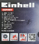 Угловая шлифовальная машина Einhell TE-AG 115/600 600Вт 12000об/мин рез.шпин.:M22.2 d=115мм (4430855), вид 22