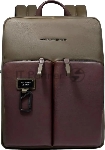 Рюкзак Piquadro Harper CA6311AP/VETM коричневый/зеленый кожа