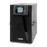 Источник бесперебойного питания PowerMan Online 2000VA черный (Online-Double conversion/LCD Display/USB/Software/RJ11/45,RS-232)