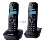 Телефон беспроводной (DECT) Panasonic KX-TG1612RUH (серый) Доп трубка в комплекте,АОН, Caller ID,12 мелодий звонка,поиск трубки